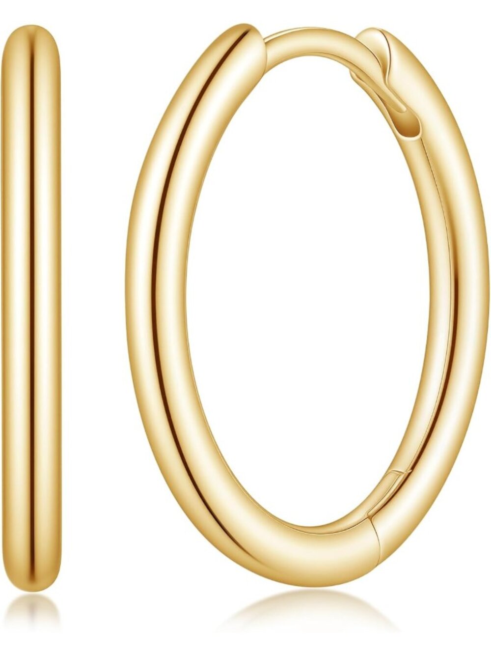 14K Gold Small Huggie Hoop Earrings for Women - Elegant Everyday Jewelry